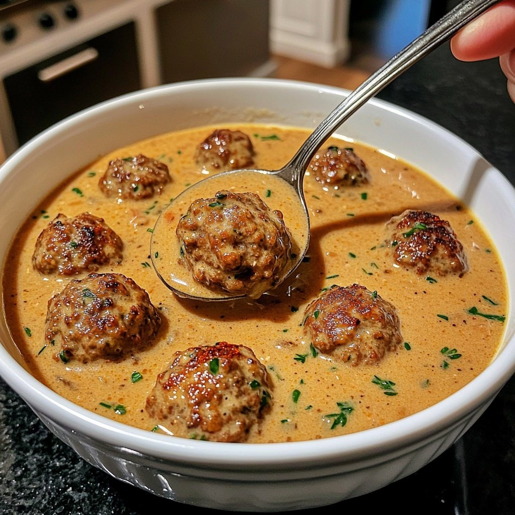 Cozy Swedish Meatball Soup