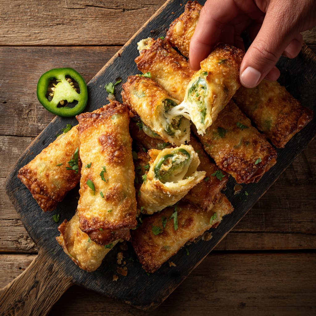 Mini Jalapeño Popper Egg Rolls
