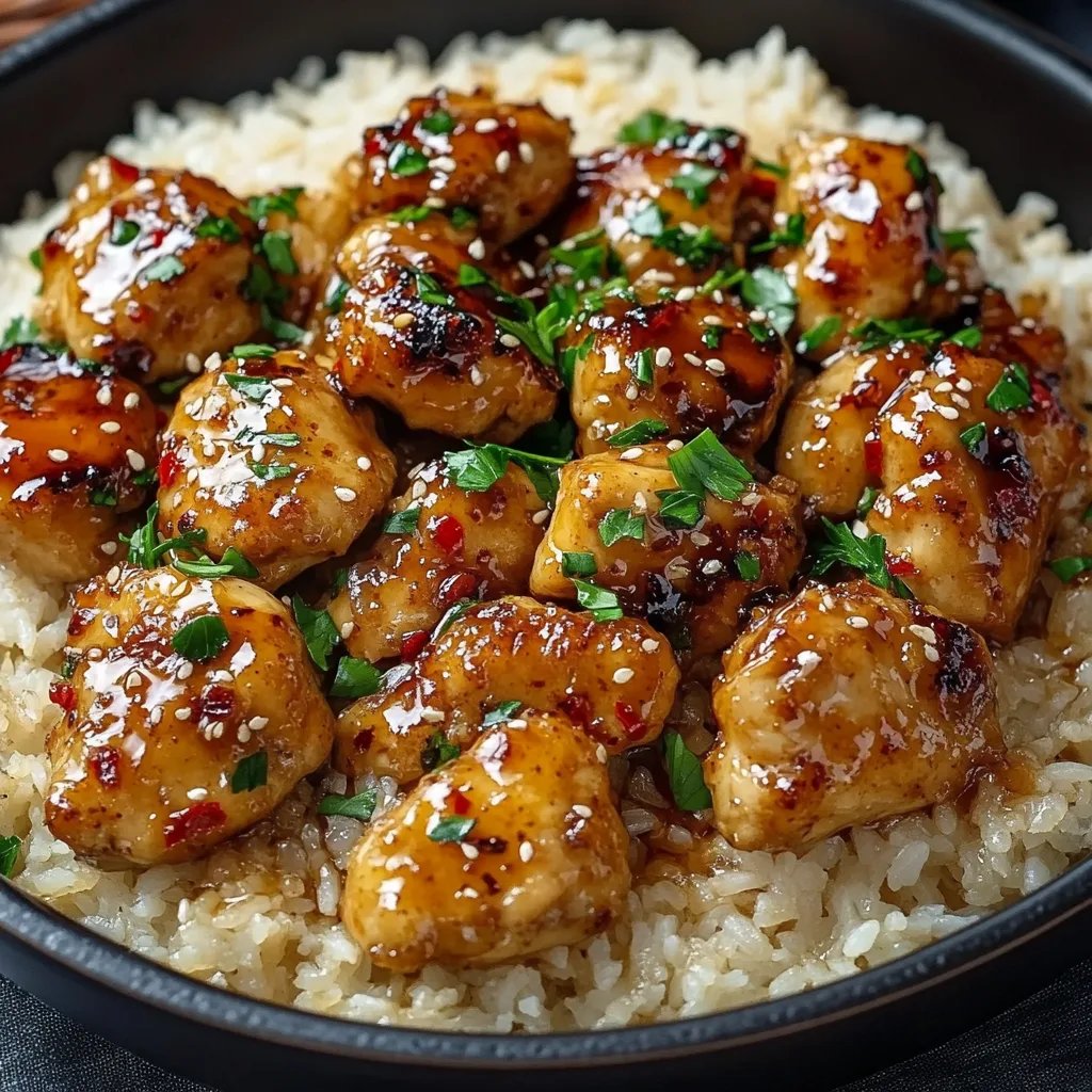 One-Pan Honey Butter Garlic Chicken & Rice