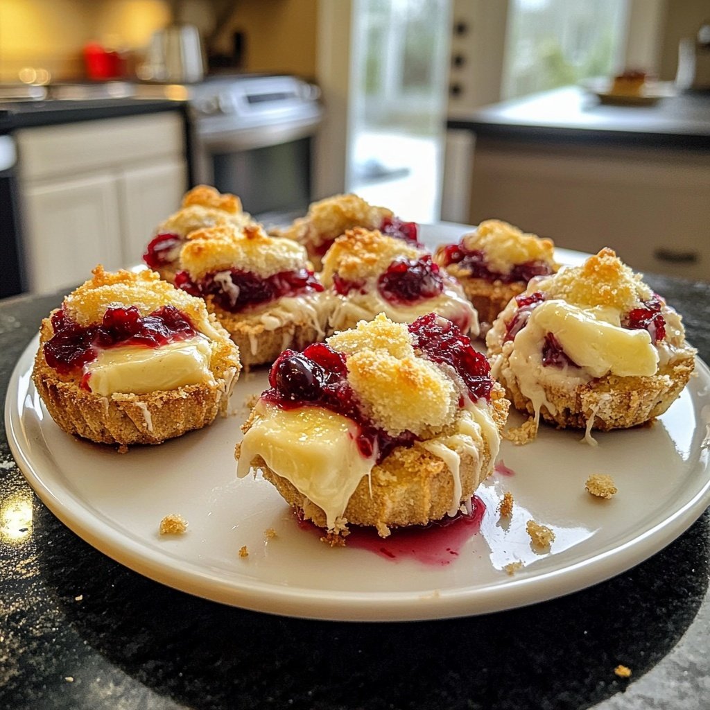 Mini Cranberry Brie Bites