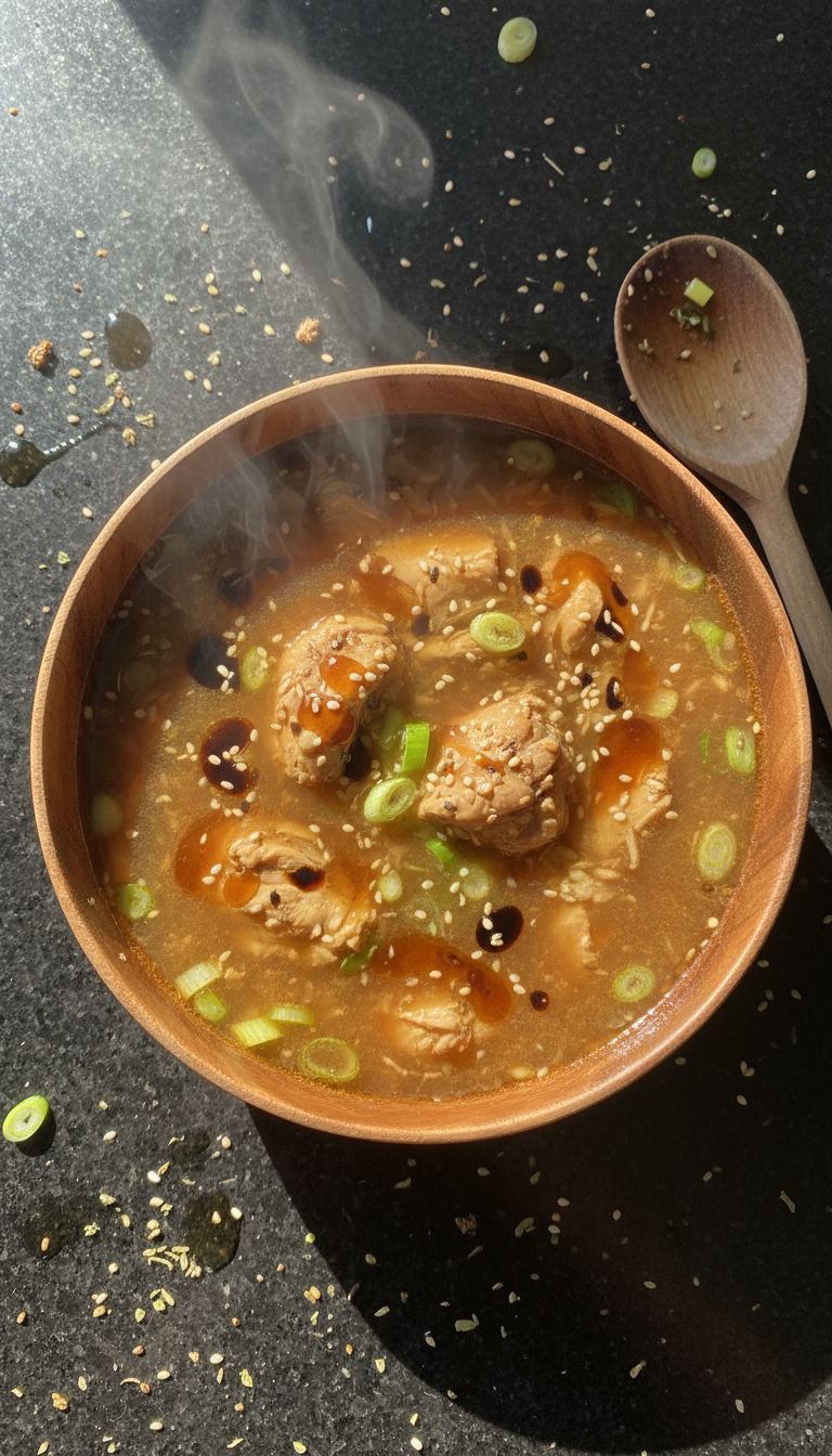 Maple Soy Chicken Soup