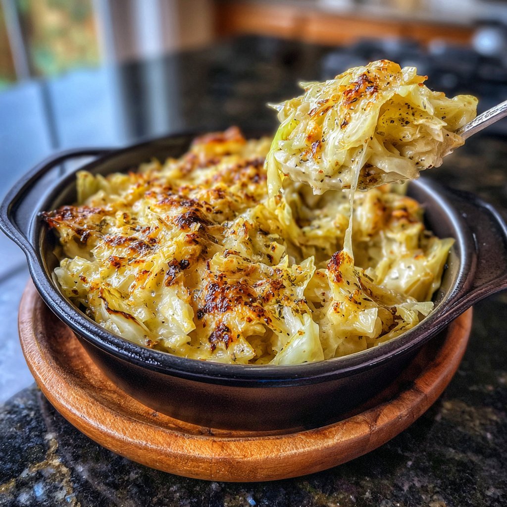 Creamy Cabbage and Cheddar Side Dish