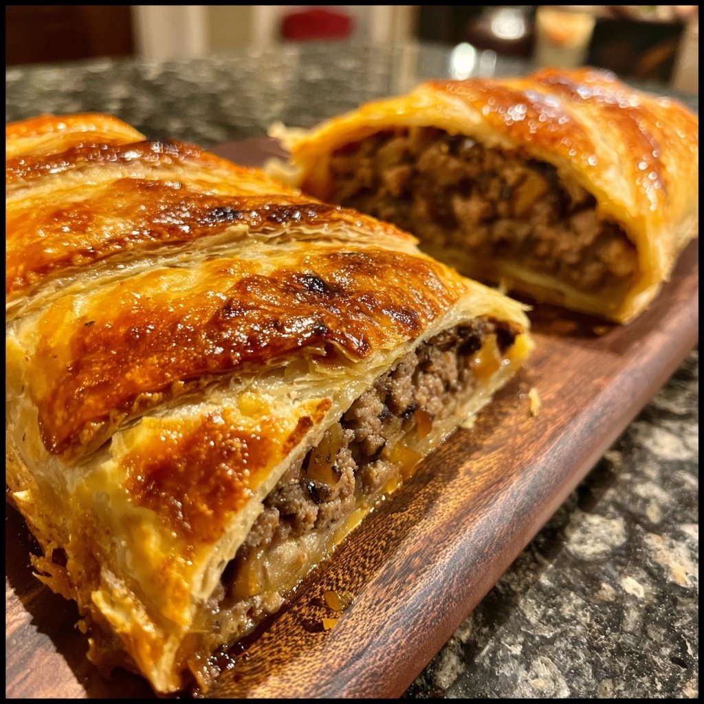 Beef Wellington with Mushroom Duxelles