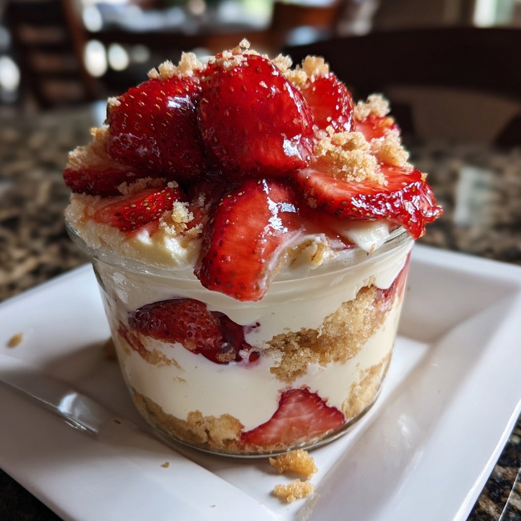 Strawberry Shortcake Parfait