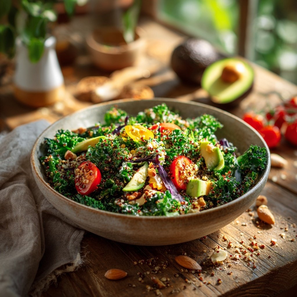 Kale and Quinoa Protein Salad