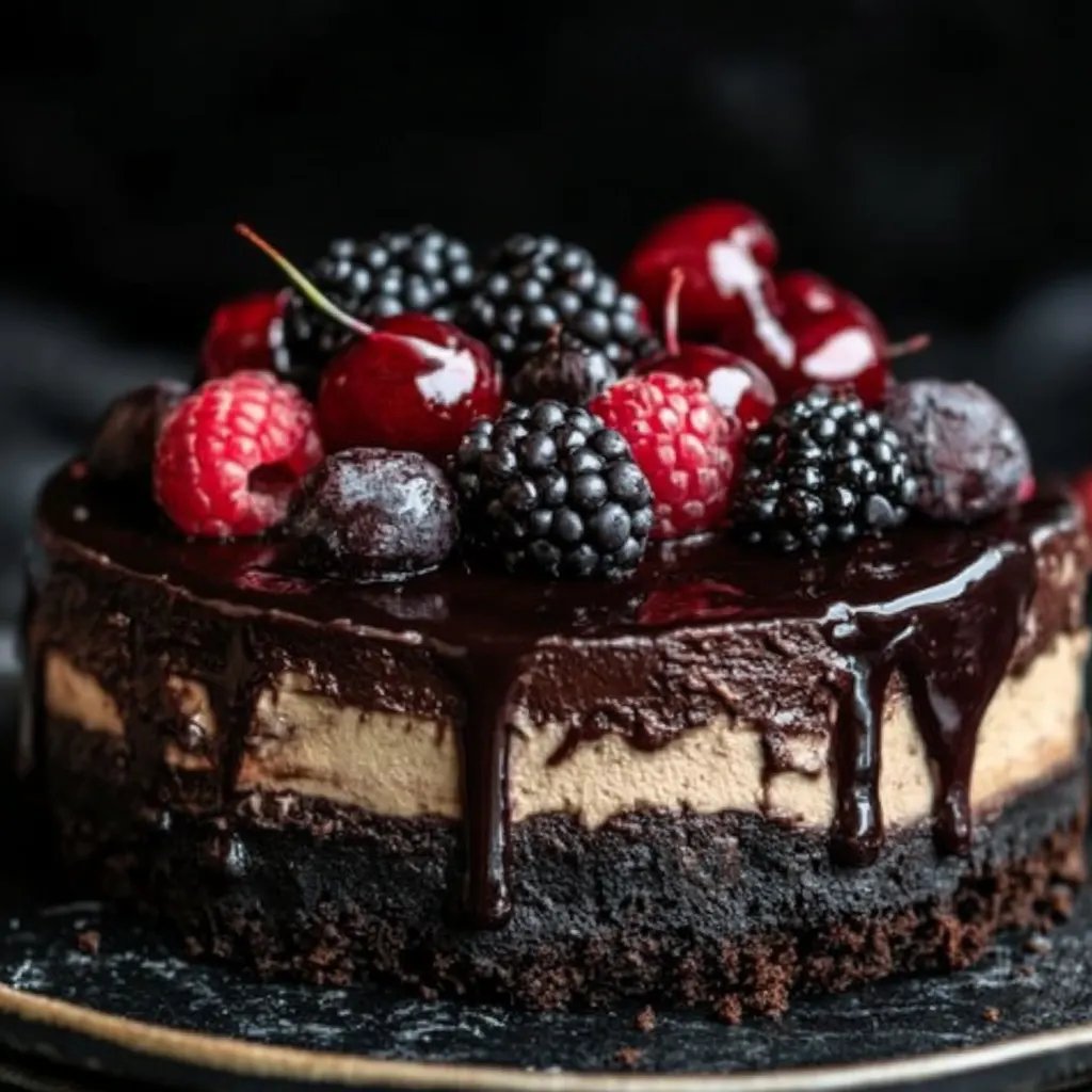Black Cheesecake Delight