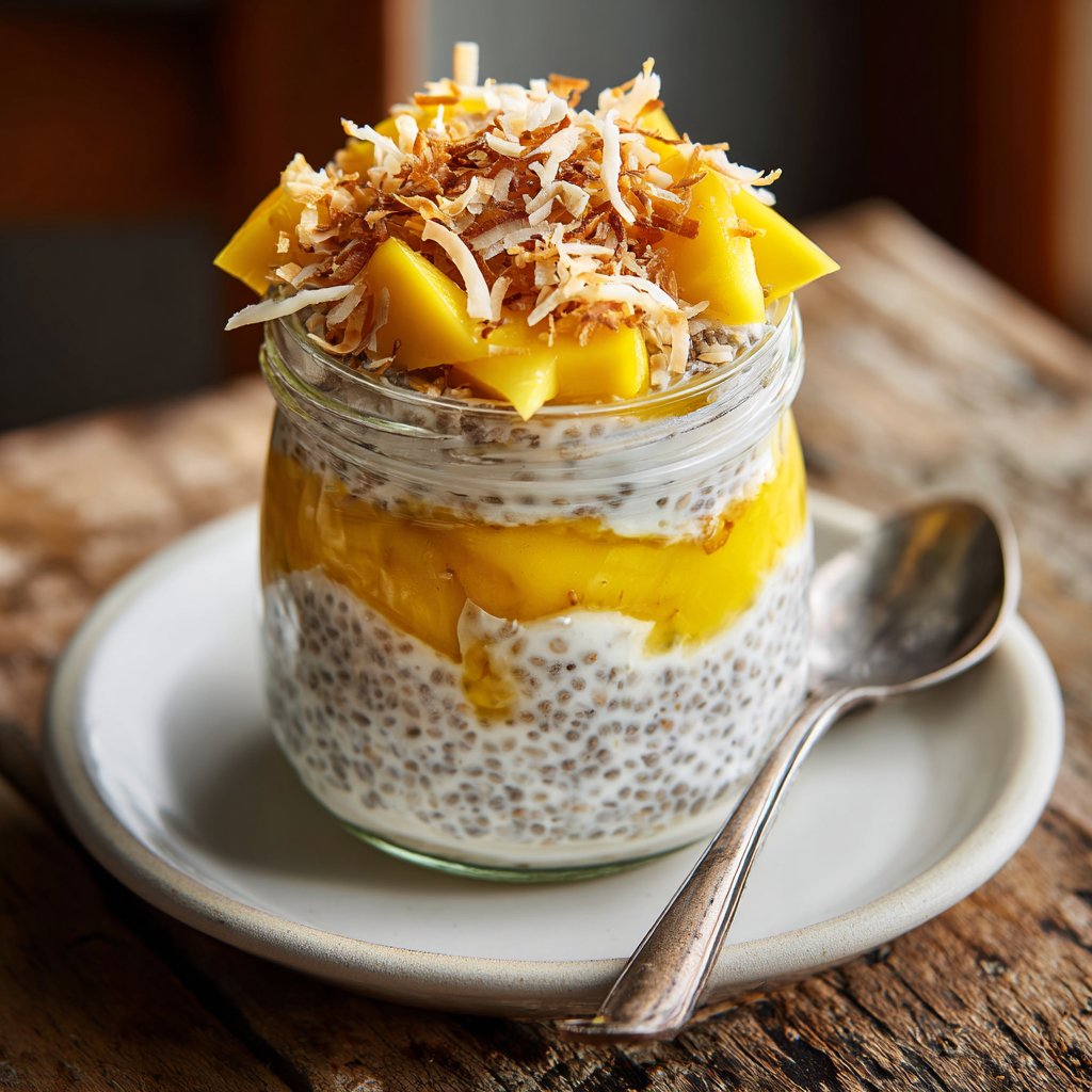 Coconut Chia Pudding Parfait