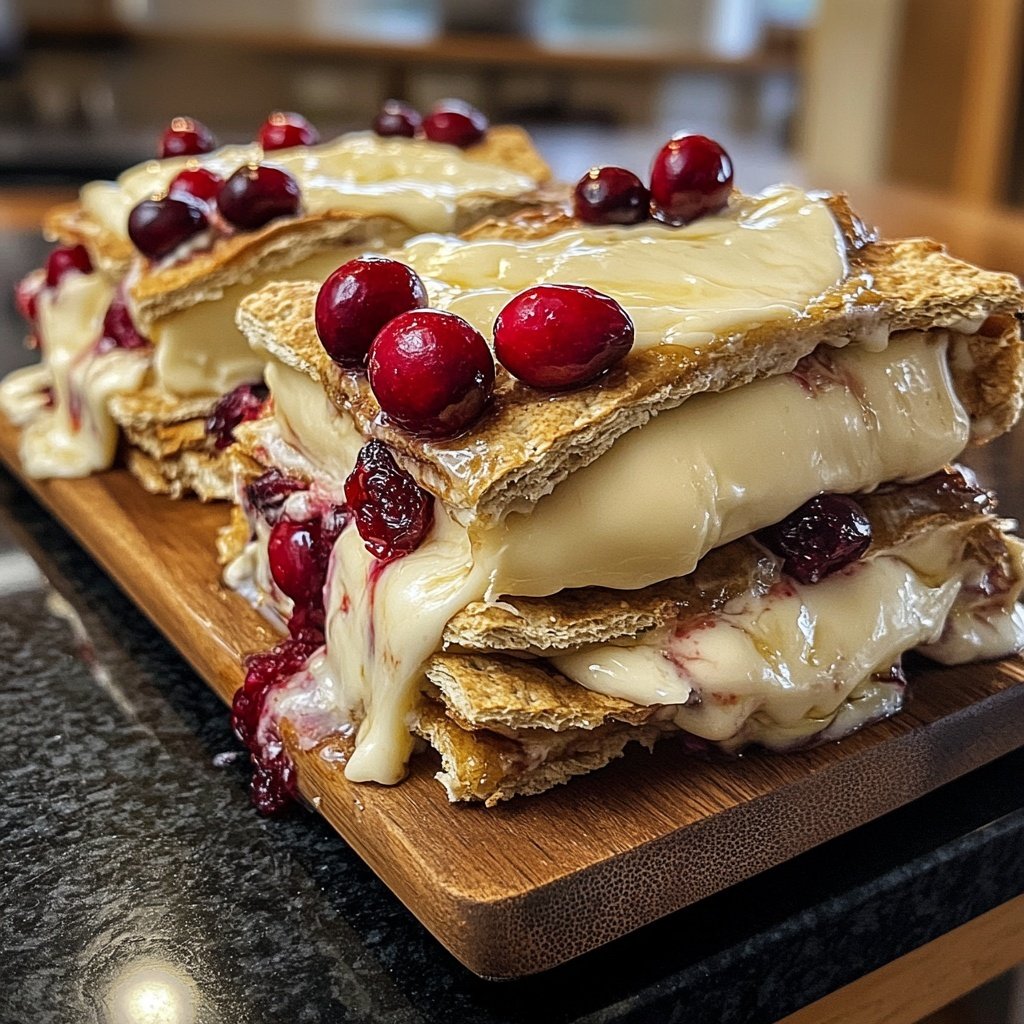 Cranberry Brie S'mores