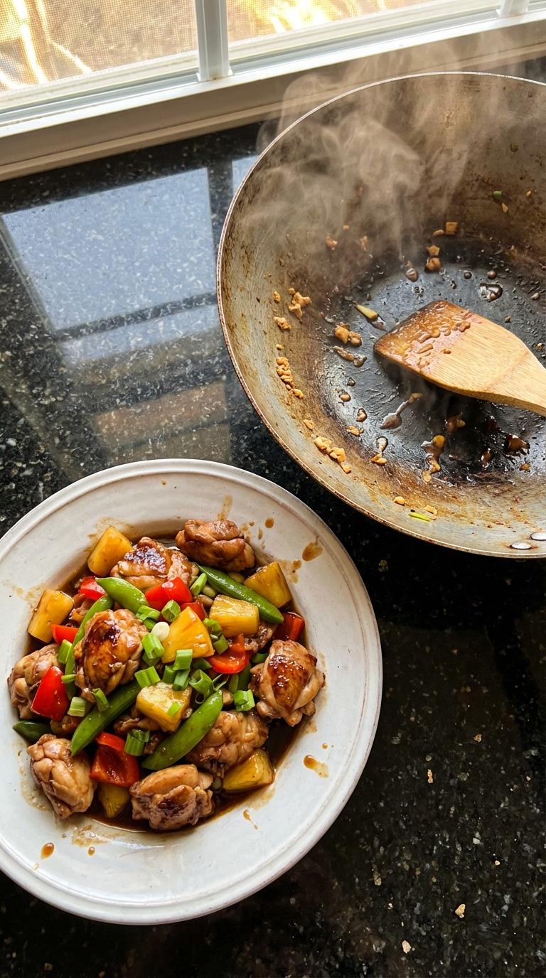 Spicy Pineapple Chicken Stir-fry