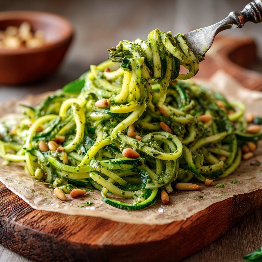 Zucchini Noodles with Pesto
