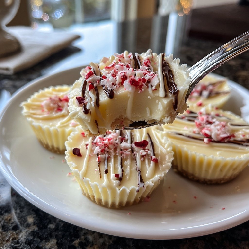 Peppermint White Chocolate Mousse Cups