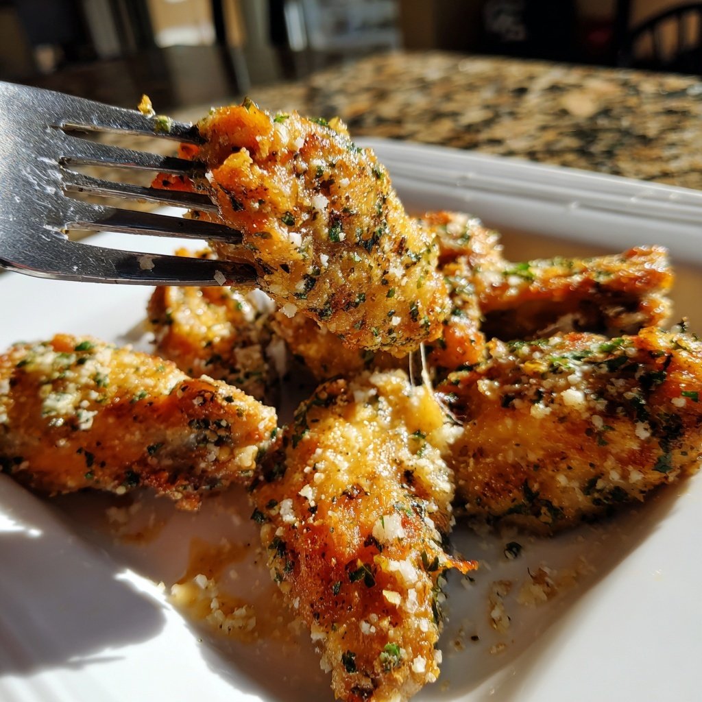 Crispy Parmesan Garlic Wings