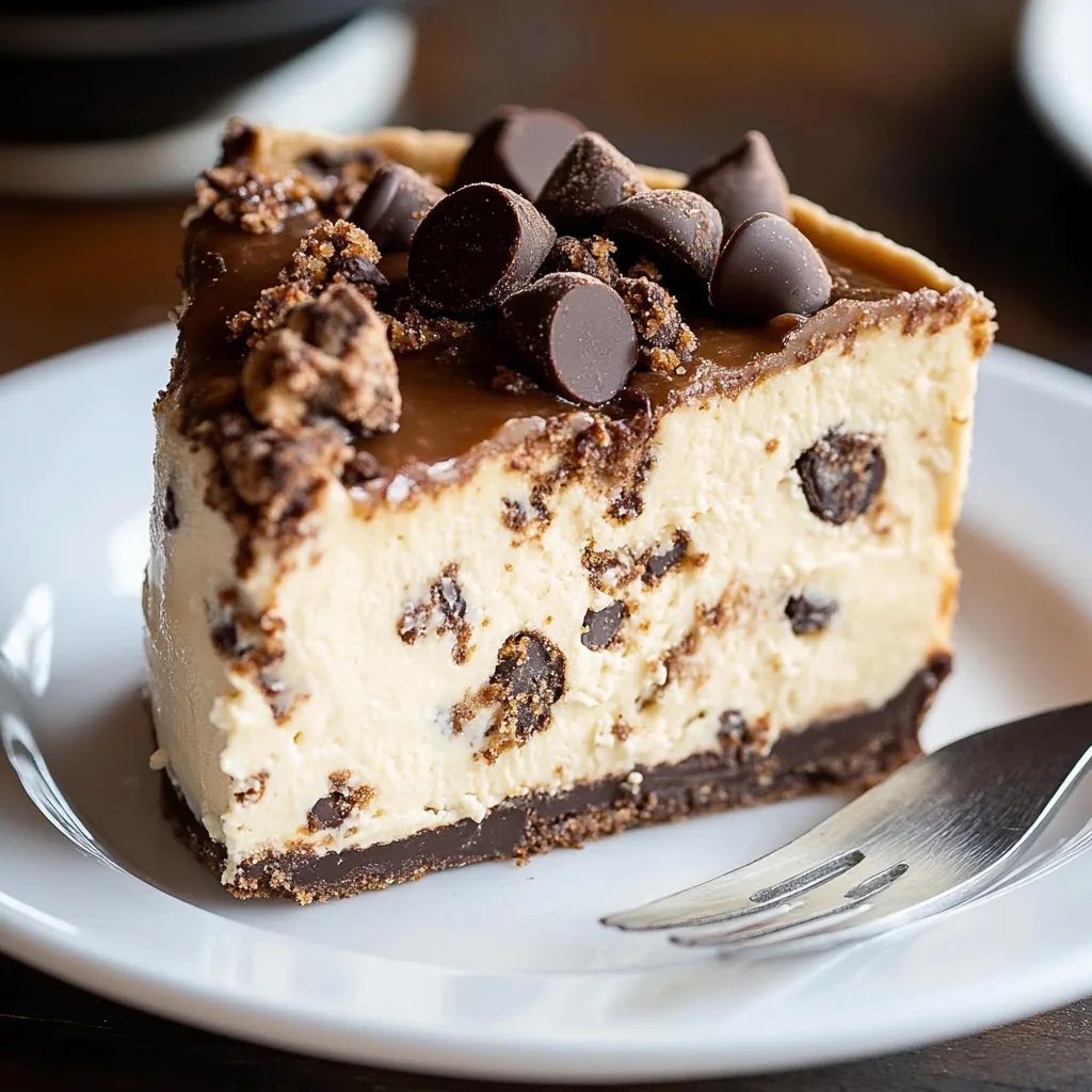 Chocolate Chip Cookie Dough Cheesecake