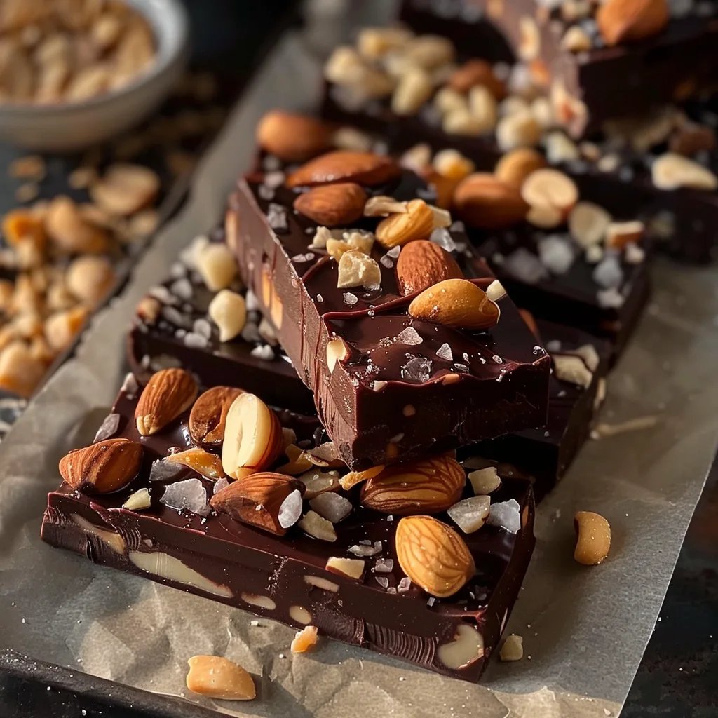 Dark Chocolate Sea Salt Nut Bars