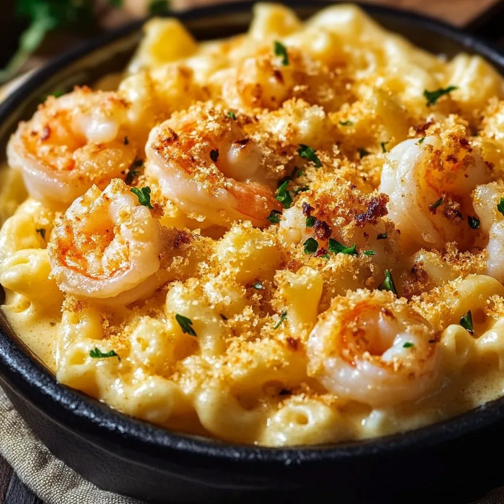 Garlic Shrimp Mac and Cheese