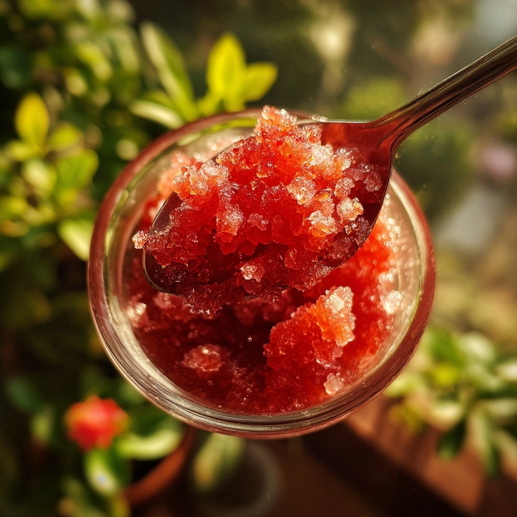 Delicious Strawberry Granita