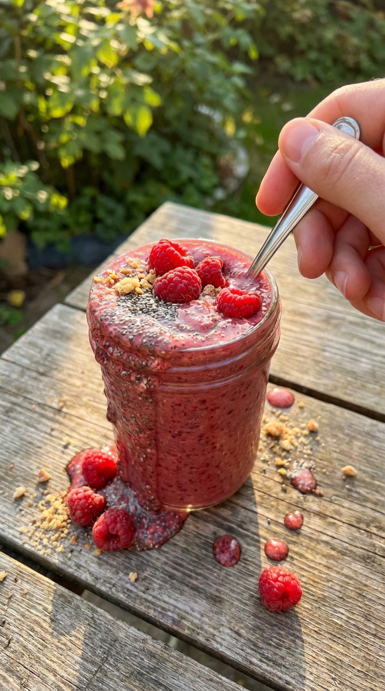 Raspberry Chia Seed Smoothie