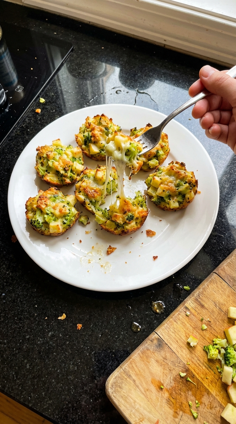 Broccoli Apple and Cheese Bites