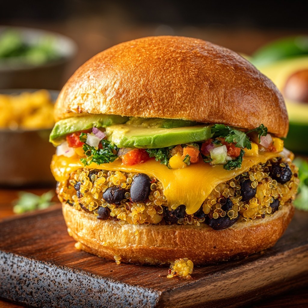 Protein-Powered Veggie Burger