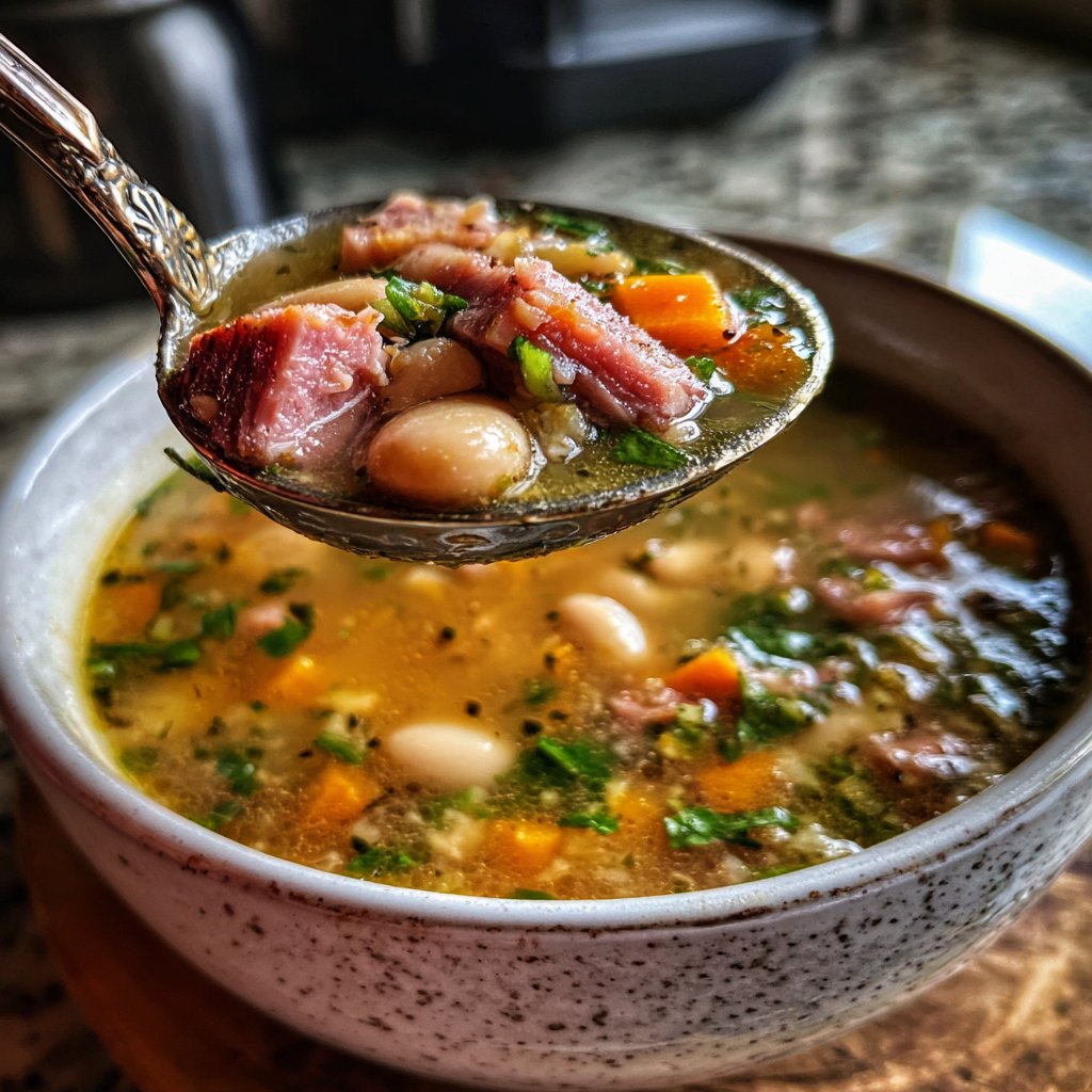 Cozy Ham and Bean Soup