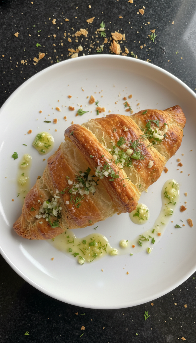 Garlic Herb Croissant Delight