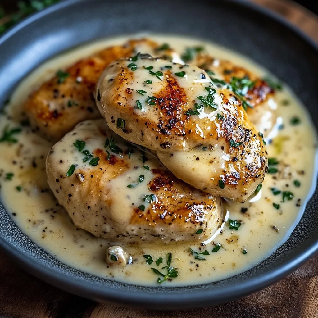 Chicken in Boursin Sauce with Garlic