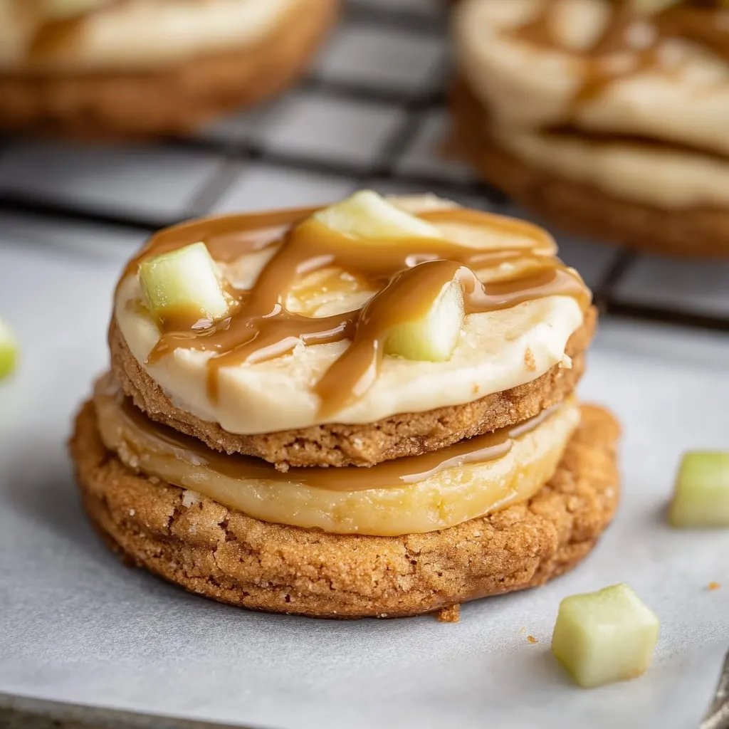 The Best Caramel Apple Cookies