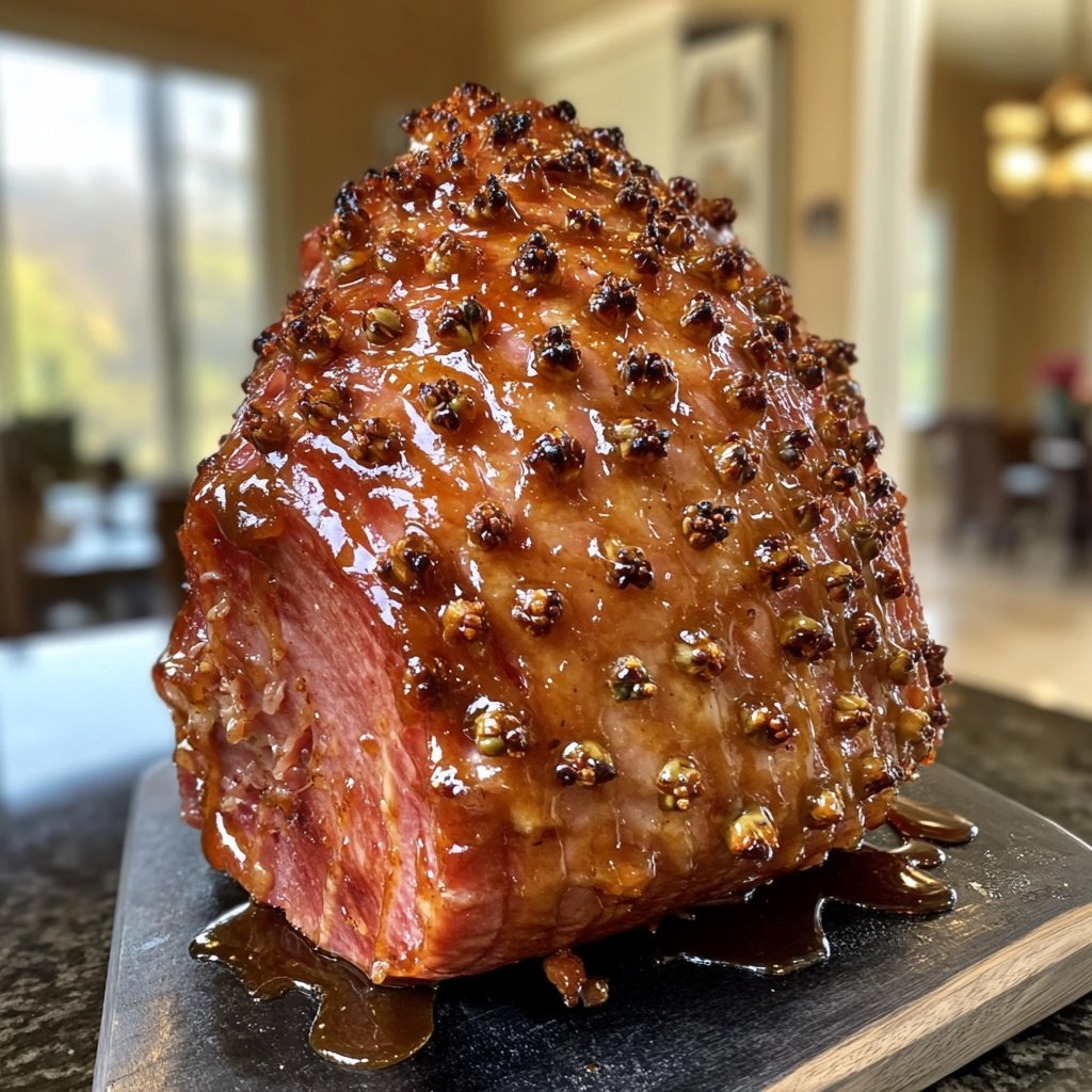Glazed Ham with Cloves​