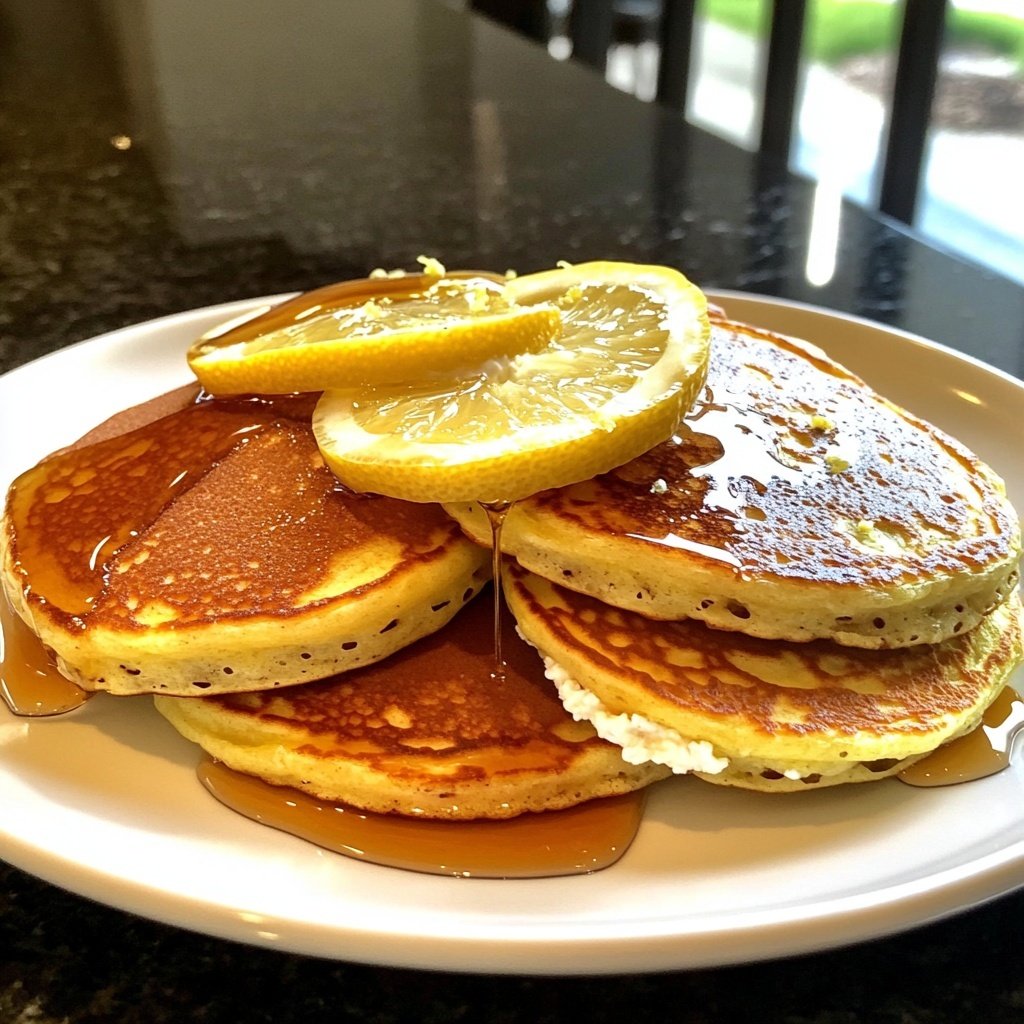 Meyer Lemon Ricotta Pancakes