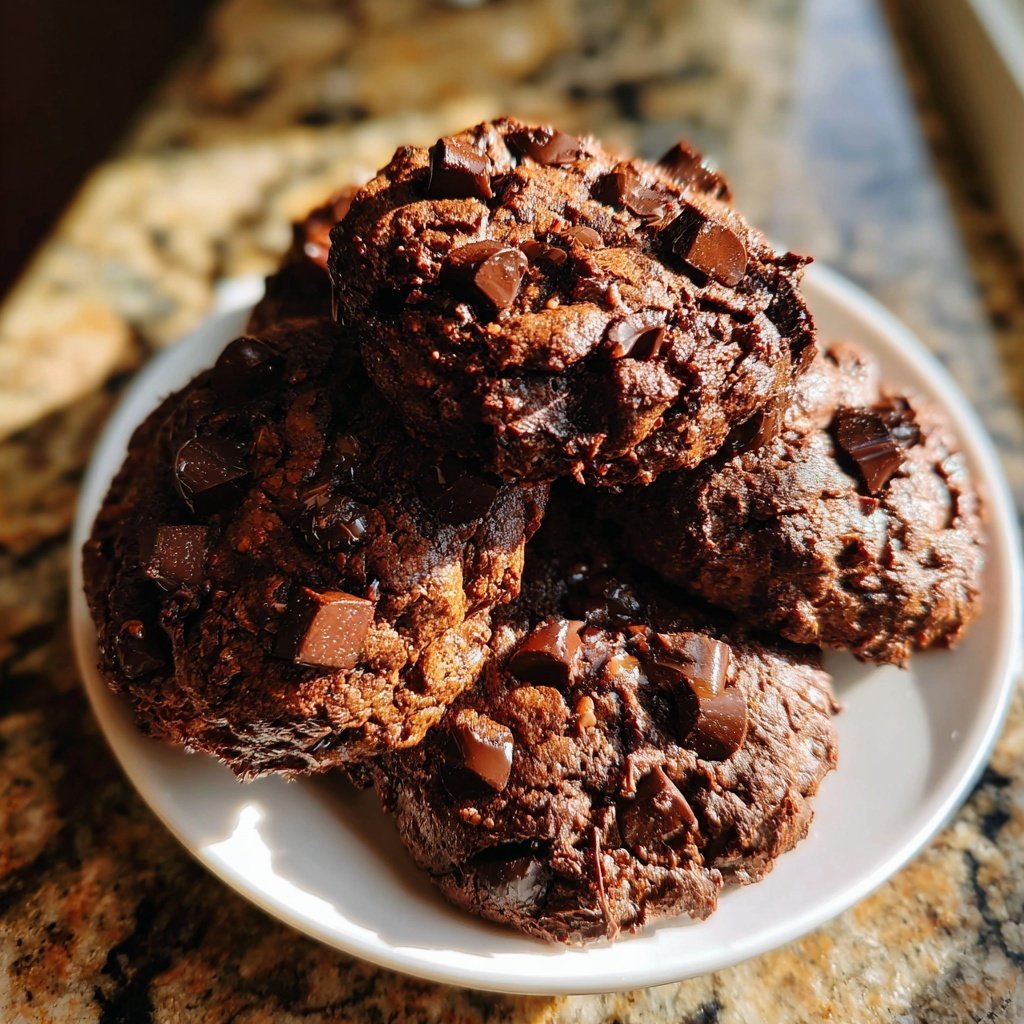 Double Chocolate Chip Fudge Cookies​