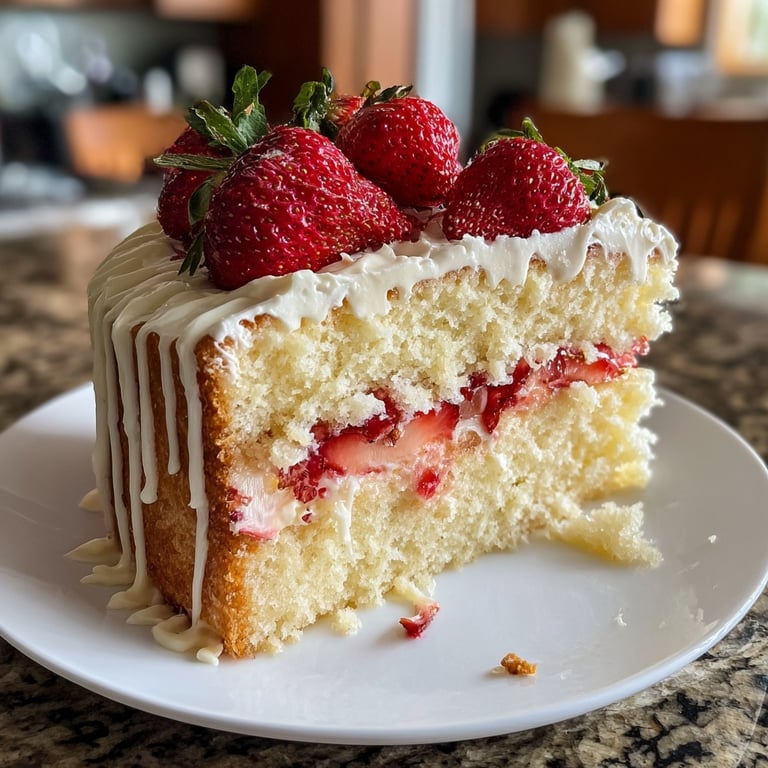 Strawberry Vanilla Cake