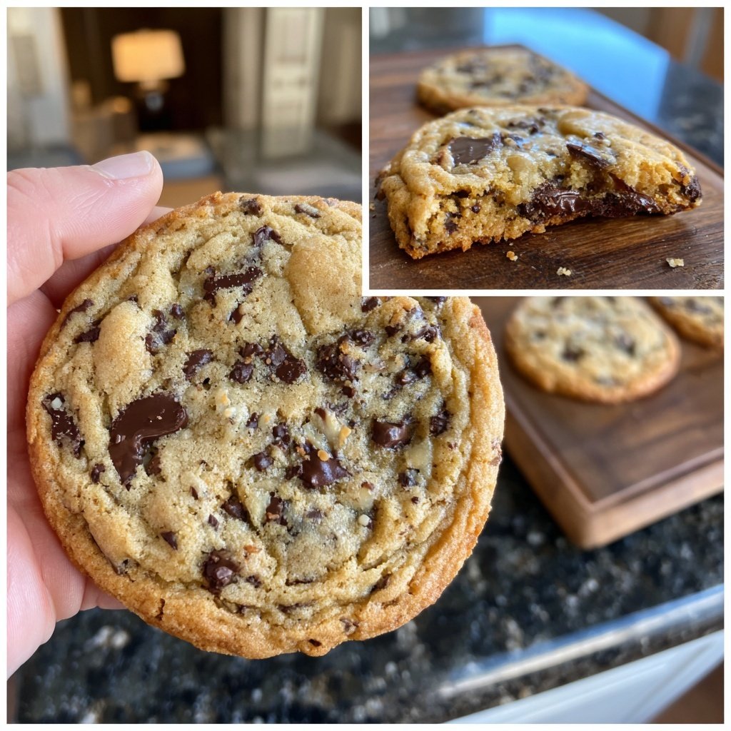 Brown Butter Sourdough Discard Chocolate Chip Cookies