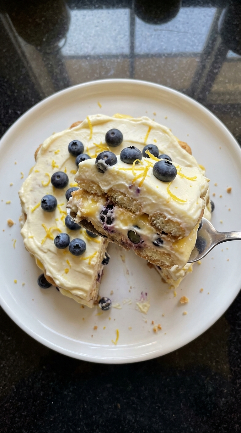 Sweet Lemon Blueberry Tiramisu