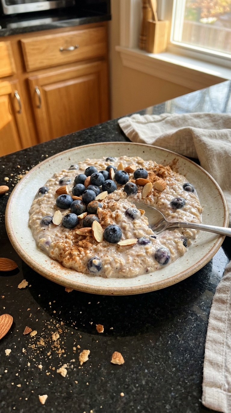 Blueberry Almond Overnight Oats