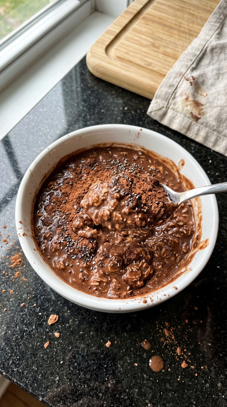 Chocolate Protein Overnight Oats