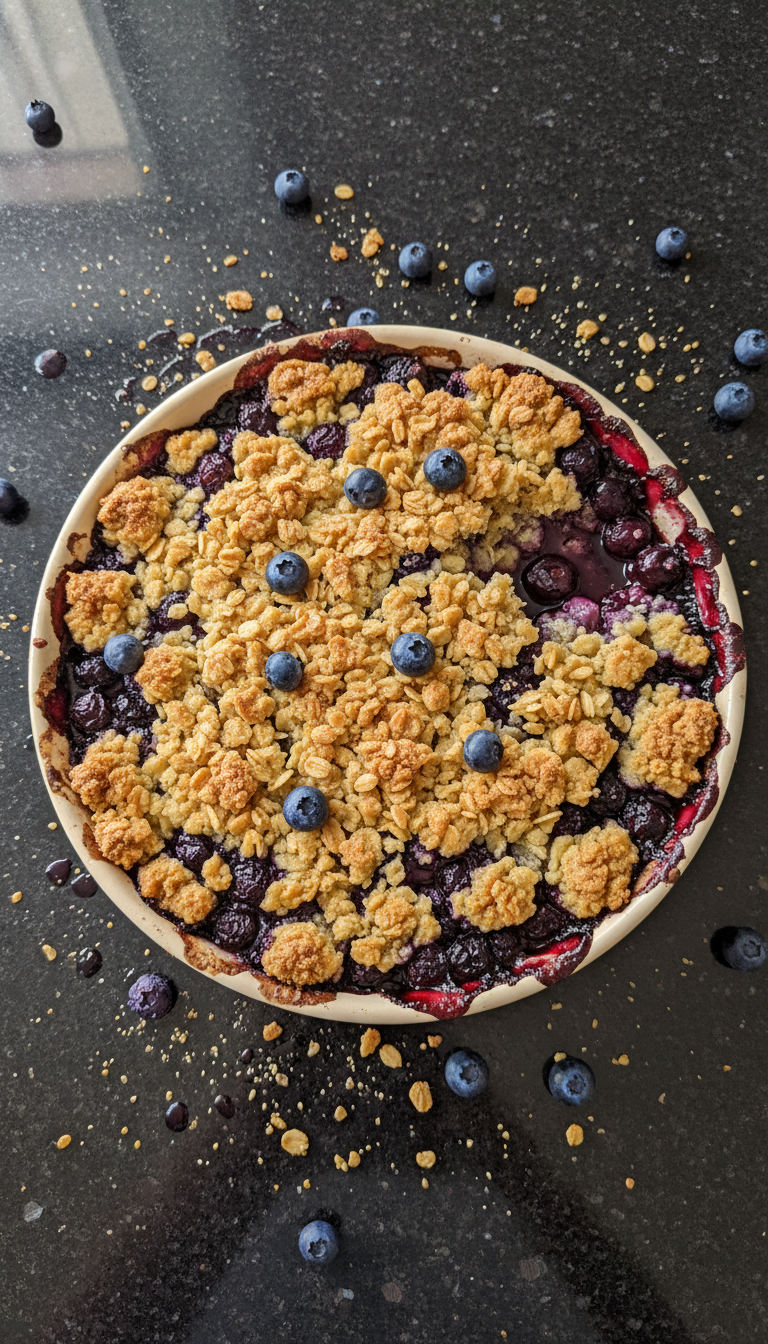 Blueberry Lemon Fruit Crumble