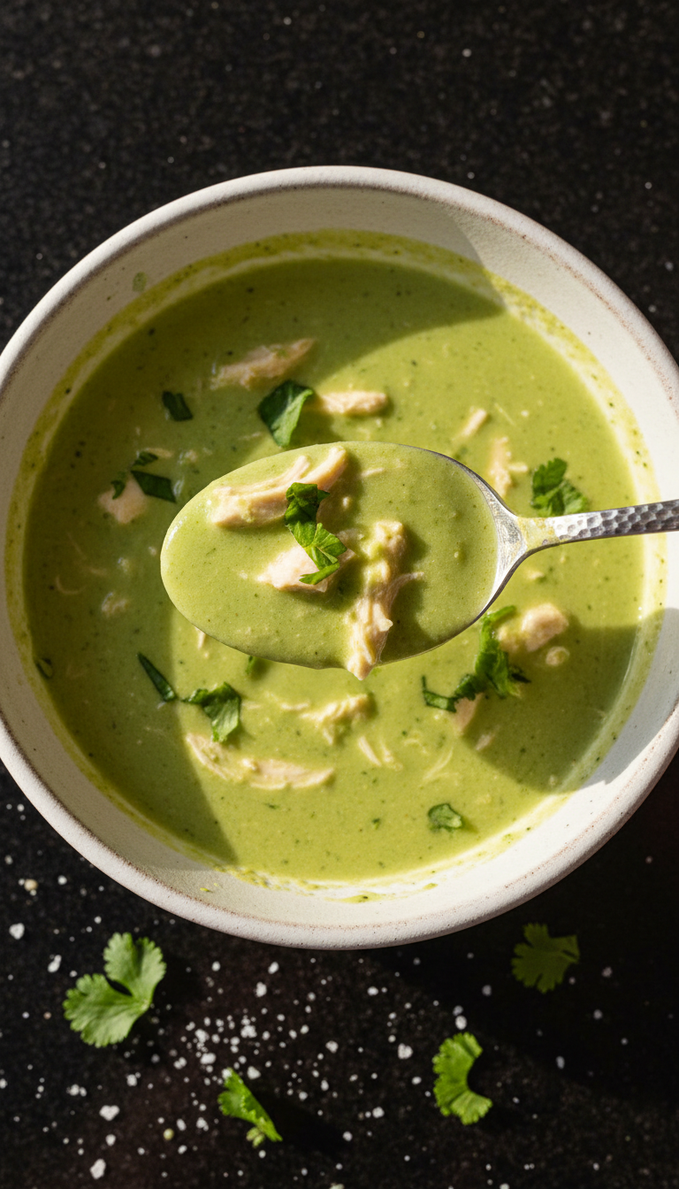 Chilled Avocado Chicken Soup