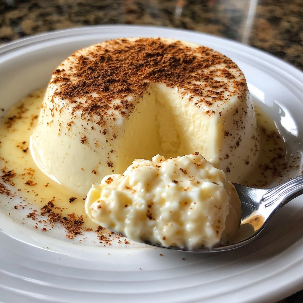 Eggnog Panna Cotta with Nutmeg