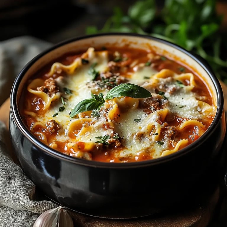 Warm and Cozy Lasagna Soup