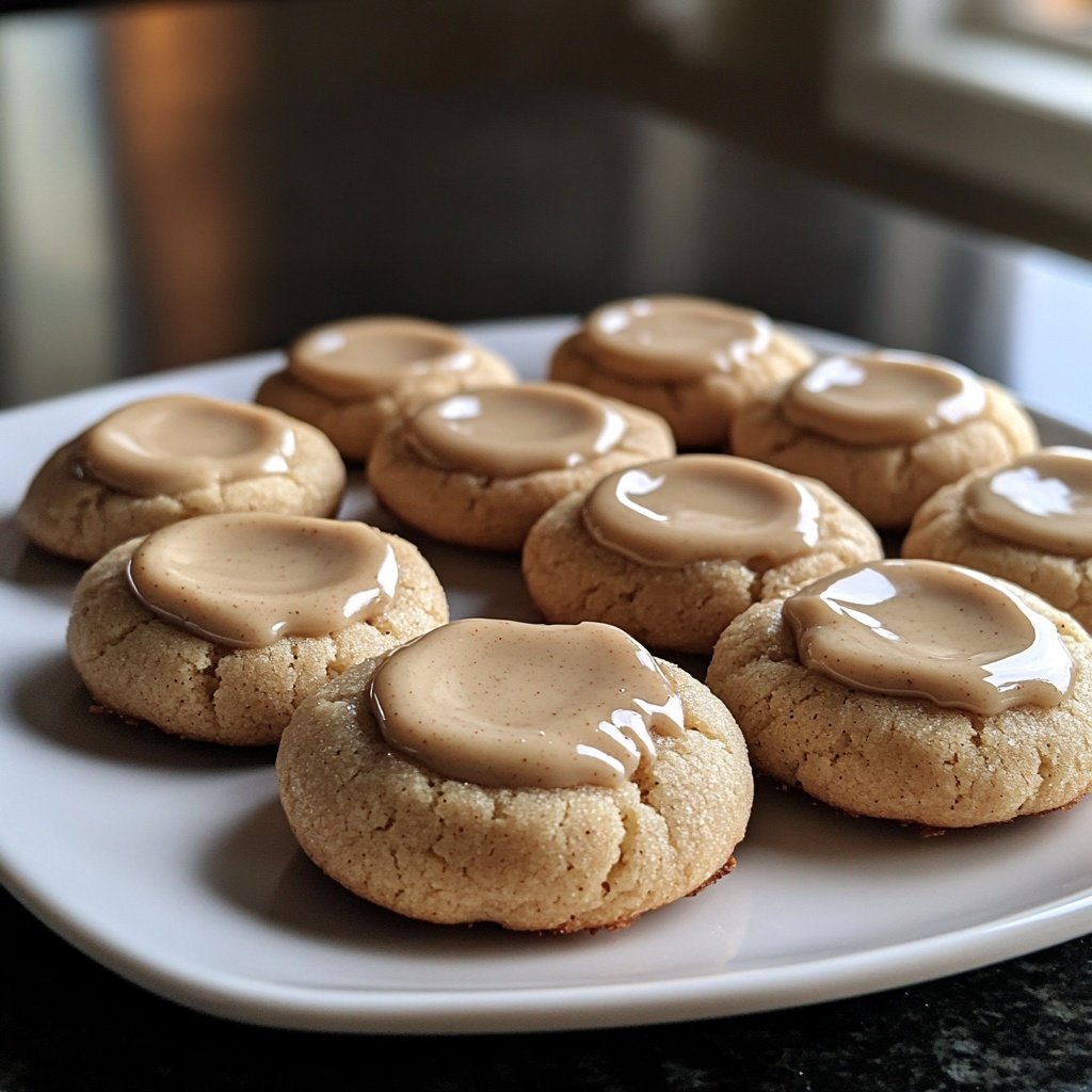 Eggnog Thumbprint Cookies