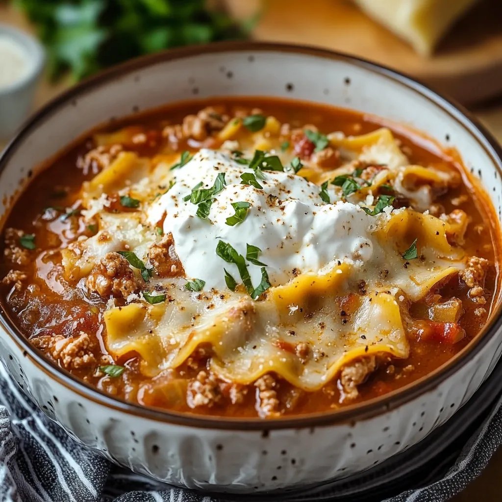 Quick and Delicious Lasagna Soup