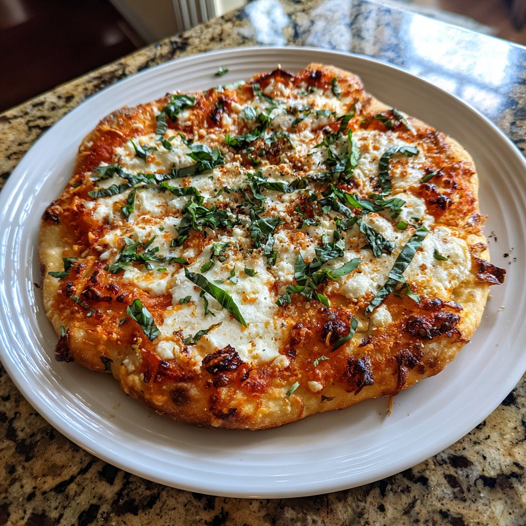 Trader Joe's Garlic Naan Pizza