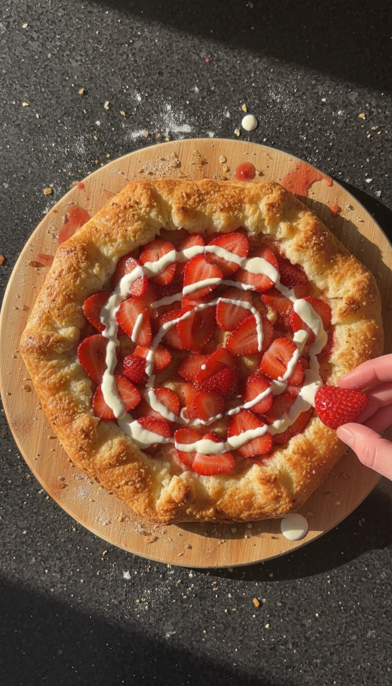 Homemade Strawberry Pizza