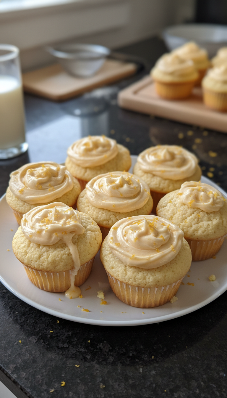 Orange Vanilla Cream Cupcakes
