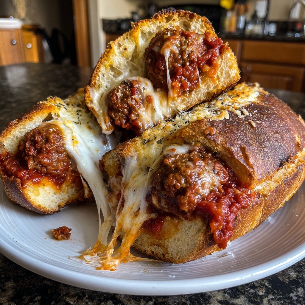 Meatball Sub Bombs Cheesy Filling