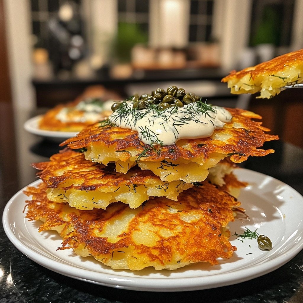Smoked Salmon Potato Pancakes