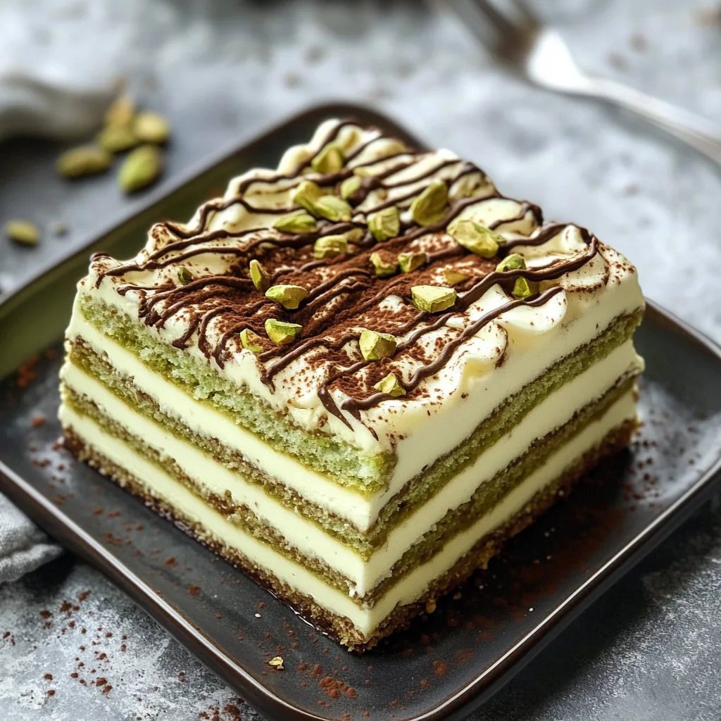 Pistachio Tiramisu
