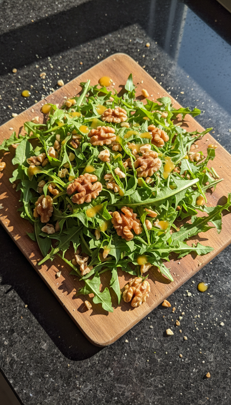 Nutty Dandelion Salad Treat