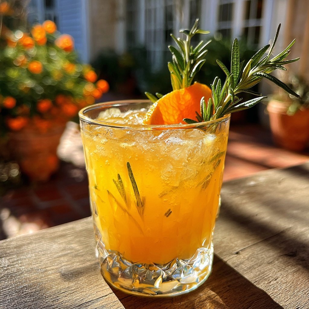 Rosemary Clementine Holiday Spritz