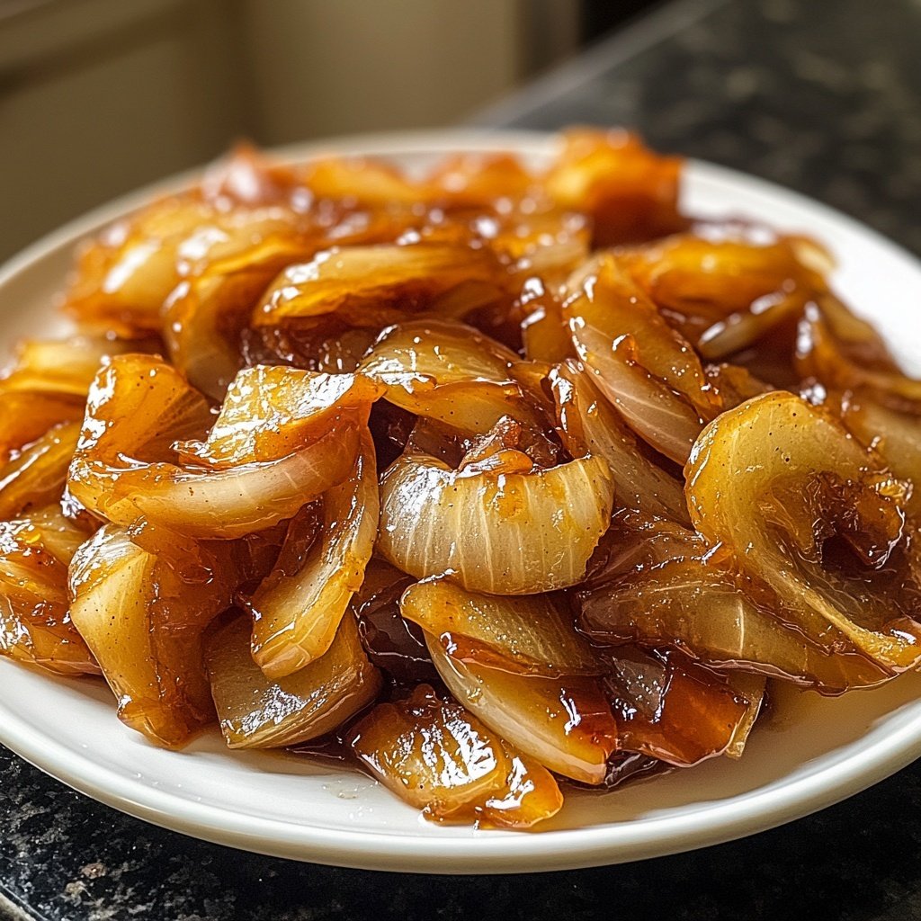 Apple Cider Caramelized Onions